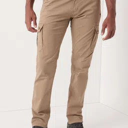 Wildcraft Men Smart Relaxed Fit Cotton Cargos Trousers-image-48