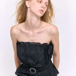 COVER STORY Strapless Basic Jumpsuit image 2