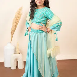 Stylo Bug Girls Ready to Wear Lehenga & Blouse With Dupatta image 2