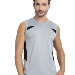 FTX Men Pack of 4 Dri-FIT Solid Round Neck T-shirts image 3