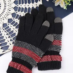 ELLIS Unisex Patterned Acrylic Touchscreen Gloves-picture-39
