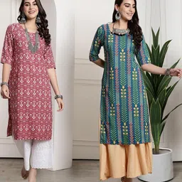 Ethnic basket Women Multicoloured Kurtas-picture-34
