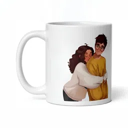 Mr UVD White & Brown Graphic Printed Ceramic Glossy Mug-image-41