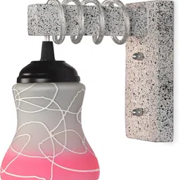 1ST TIME Pink & Pink Printed Wood Contemporary Abstract Shaped Shaped Wall Lamp-picture-25