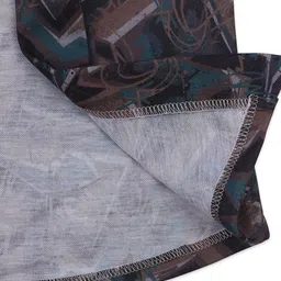 CAVIO Boys Geometric Printed Shawl Collar Jacket With T-shirt image 5