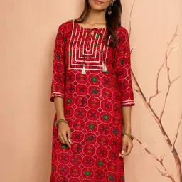 VASTRAMAY Women Ethnic Motifs Printed Kurta-image-74