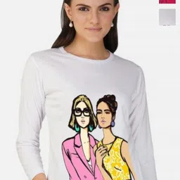 Metronaut Women 2 Printed Bio Finish Applique T-shirt-picture-32