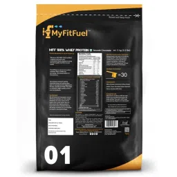 MyFitFuel 100% Whey Protein (Contains Whey Protein Isolate) Smooth Chocolate (1kg) image 3
