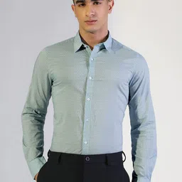 SHOWOFF Men Slim Fit Micro-Print Pattern Printed Formal Shirt-picture-42