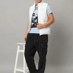 AR-FIT Men Polyester Lightweight Sleeveless Knitted Jacket image 3