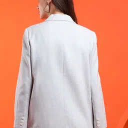 Kotty Notched Lapel Collar Long Sleeves Overcoat image 4