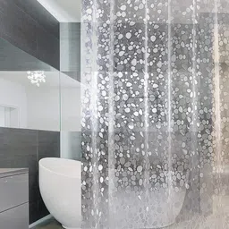 cozy fit 213.36 cm (7 ft) Door PVC Semi Transparent Curtain Single Curtain-picture-27