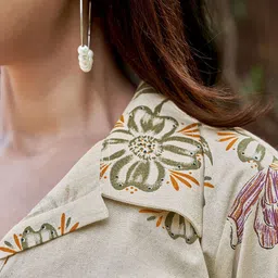 MOJILAA Floral Printed Pure Cotton Tunic With Trousers Co-Ords image 3