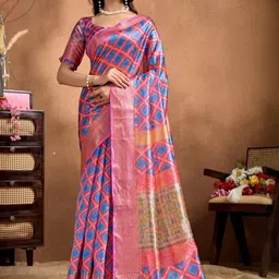 Vovar Silk Blend Handloom Saree-picture-49