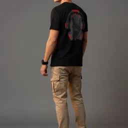 OUTLAWS Men Typography Printed Pure Cotton T-shirt image 3