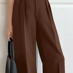 Next One Smart Loose Fit High-Rise Easy Wash Pleated Trousers image 2