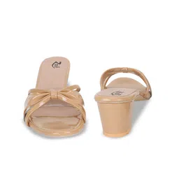 ZAIF Women Block Heel Open Toe Sandals image 4