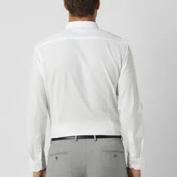 Van Heusen Men Spread Collar Solid Formal Shirt image 2