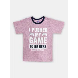 Here&Now X Game Begins Boys Pack of 3 Assorted Typography Printed T-shirts image 5