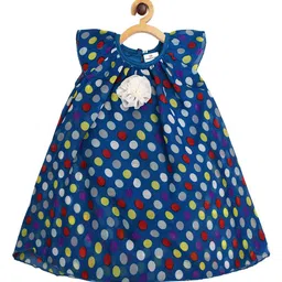 Creative Kids Polka Dot Print Georgette A-Line Dress image 4