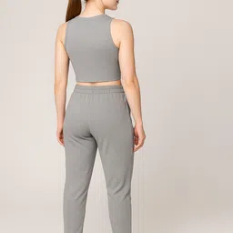 CHROME & CORAL Round Neck Top & Treggings Co-Ords image 4