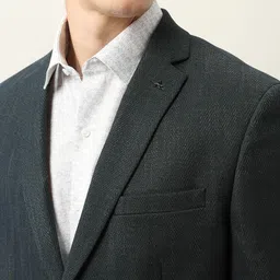 Arrow Self Design Tailored Fit Single-Breasted Notched Collar Formal Blazer image 3