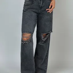 Metronaut Women Comfort Straight Fit Mid-Rise Cotton Jeans-image-17