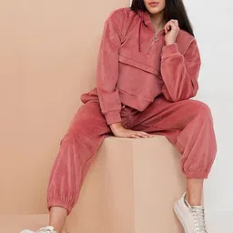 Sweet Dreams Women Hooded Mid-Rise Tracksuits-picture-45