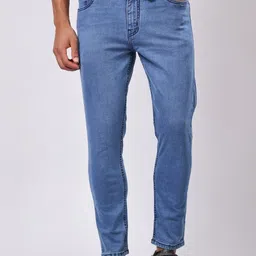 Stylox Men Slim Fit Mid-Rise Light Fade Jeans-picture-36