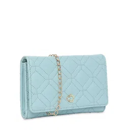 DressBerry X CAPRESE Women Geometric Textured Quilted PU Envelope Wallets image 3