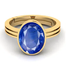 VISHVMA Gold-Plated Sapphire Studded Finger Ring-picture-13