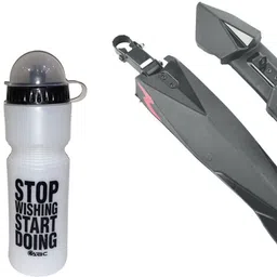 byking Bicycle Front & Rear Mudguard with Iron Fitting with Bottle & Stand Full Length Front & Rear Fender-picture-27