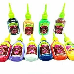 fevicryl Non Sticky 3D Cone Out Liners Multicolored Set Of 10 image 2