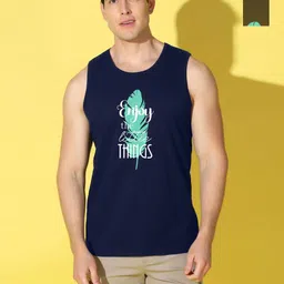 WOOSTRO Men Pack of 2 Typography Printed Round Neck Cotton Slim Fit Sports T-shirts-picture-14