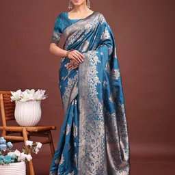 KALINI Woven Design Zari Banarasi Saree-picture-41
