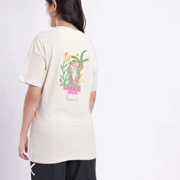 glitchez Graphic Printed Drop-Shoulder Sleeves Relaxed Fit T-shirt image 5