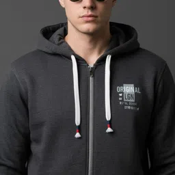 SANDPIPER Men Printed Hooded Sweatshirt image 5