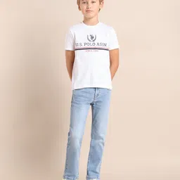 U.S. Polo Assn. Kids Boys Brand Logo Printed T-shirt-image-46
