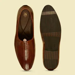 Manyavar Men Woven Design Loafers image 5