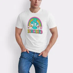 Seekbuylove Men Printed Tropical Bio Finish T-shirt image 3