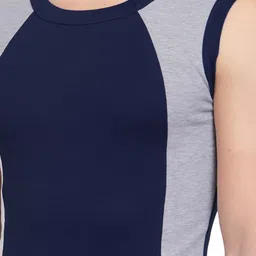 Sporto by Macho Pack Of 2 Combed Cotton Round Neck Gym Vests image 5