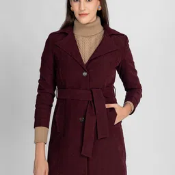 LURE URBAN Women Stand Collar Overcoat-image-41
