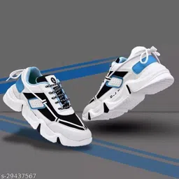 Boldness Fashion Sports Casual Lace-up Running Shoes For Men (sky blue) Running Shoes For Men-picture-23