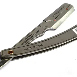 gentleman Razor Brass Straight Edge Barber Razor Salon Use & Home, Men & Women image 3