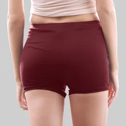 amul comfy Pack of 3 Women Boy Short Multicolor Panty image 2