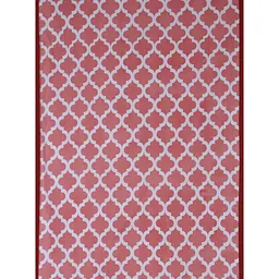 INDHOME LIFE White & Red Printed 200 TC Pure Cotton Rectangle Table Covers image 2
