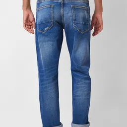 SPYKAR Men Relaxed Fit Mildly Distressed Heavy Fade Stretchable Jeans image 2