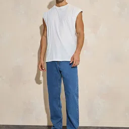 Styli Men Blue Relaxed Fit Mid-Rise Clean Look Stretchable Jeans image 2