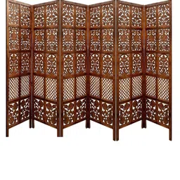 shilpi Leaf Mix Brown Wood Divider Panel image 3