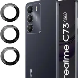 KHR Back Camera Lens Glass Protector for realme C73 5G , 3D Anti Shock/Anti-Scratch/Clear/Camera Tempered Glass image 1